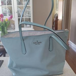 Kate Spade Aqua Nylon Tote